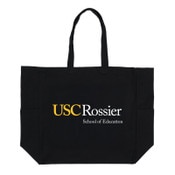 USC Trojans Rossier Large Pocket Black Tote Bag